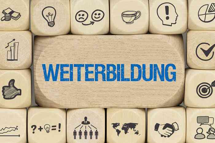 Schriftzug Weiterbildung - © magele-picture - stock.adobe.com